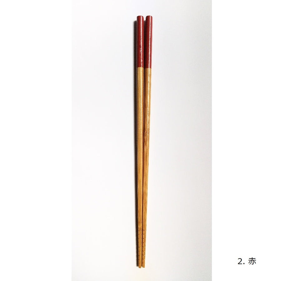 竹の箸 色付き菜箸